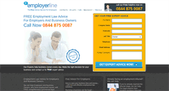 Desktop Screenshot of employerline.co.uk